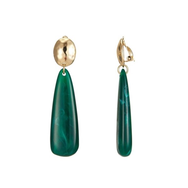 Belle Miss Paris - Clipsörhängen Eduina Grön