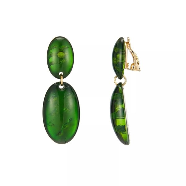 Belle Miss Paris - Clipsörhängen Elene Grön