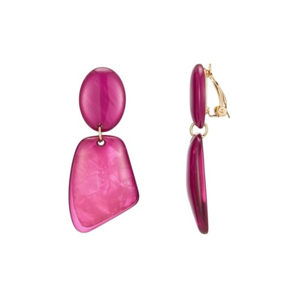 Belle Miss Paris - Clipsörhängen Ernestine Cerise