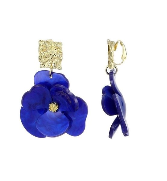 Belle Miss Paris - Clipsörhängen Fionnuala Blå