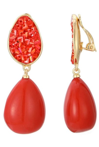 Belle Miss Paris - Clipsörhängen Nova Röd