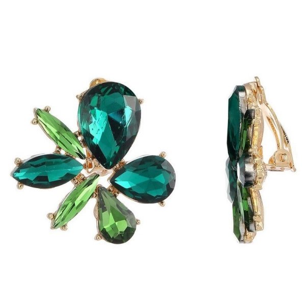 Belle Miss Paris - Clipsörhängen Xiuli Grön