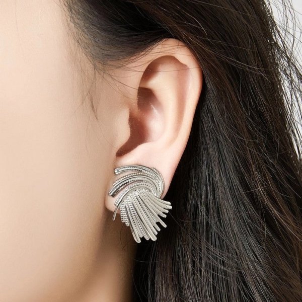 Belle Miss Paris - Clipsörhängen Zaharina Silver