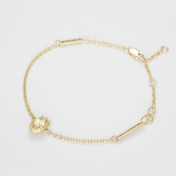 Björg Jewellery - Armband Anatomiskt Hjärta Guld