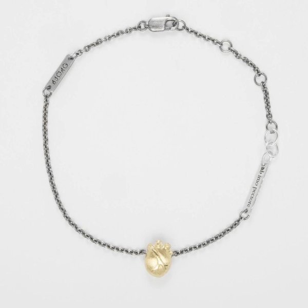 Björg Jewellery - Armband Anatomiskt Hjärta Guld / Oxy