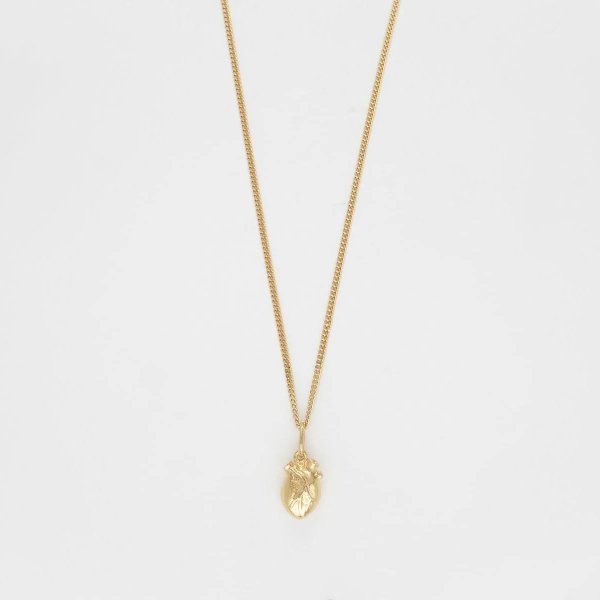Björg Jewellery - Halsband Anatomiskt Hjärta Iconic Medium Guld