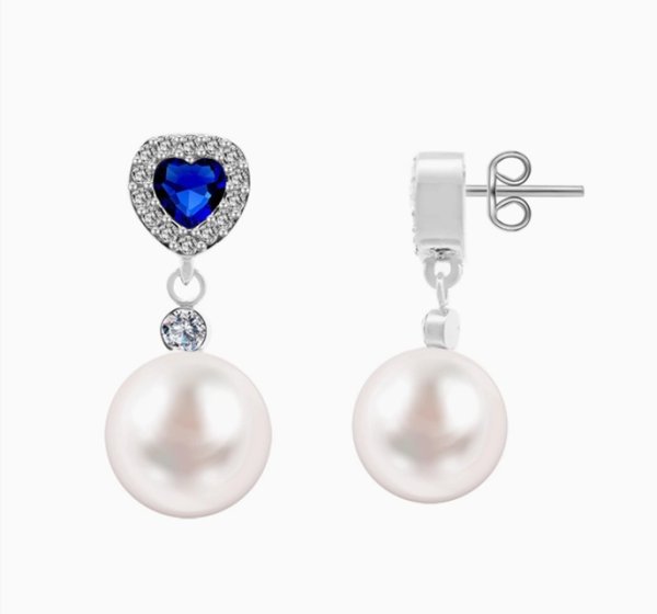 Blingit Select - Örhängen Blue Heart Pearl