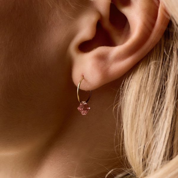 Blomdahl - Örhängen Bicone Titan Golden Light Rose