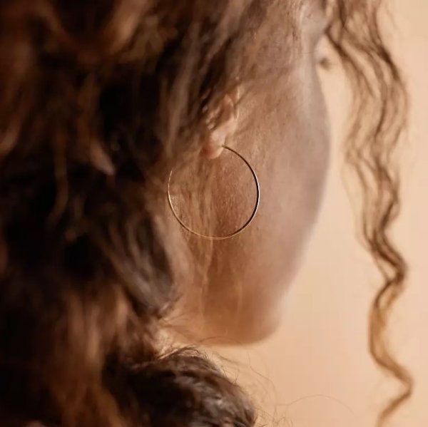 Blomdahl - Örhängen Safety Ring Golden Titan