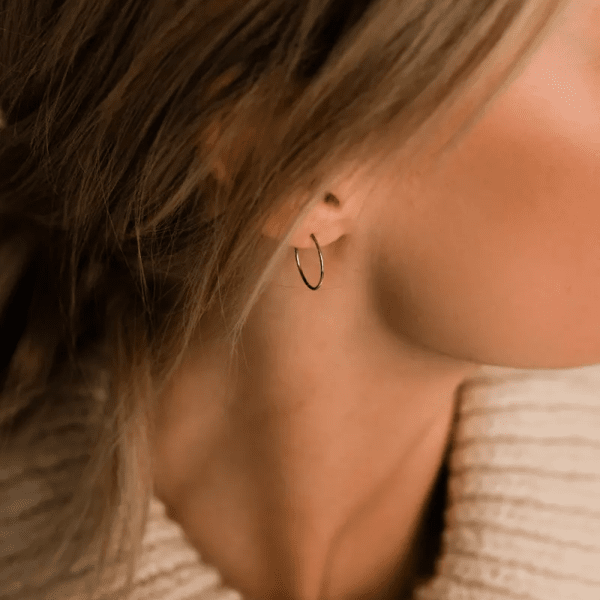 Blomdahl - Örhängen Safety Ring Titan