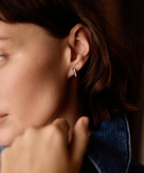 Blomdahl - Örhängen Titan Pendant Mixed Curved