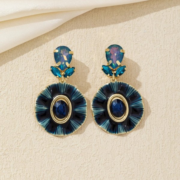 Blossom Bijoux - Clipsörhängen Solène Blå