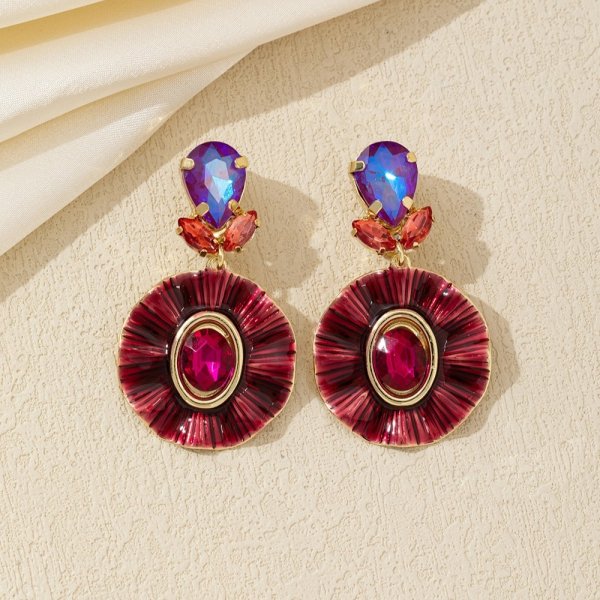 Blossom Bijoux - Clipsörhängen Solène Röd