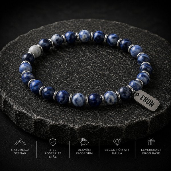 Eron - Armband Anders Elastic Blue Point