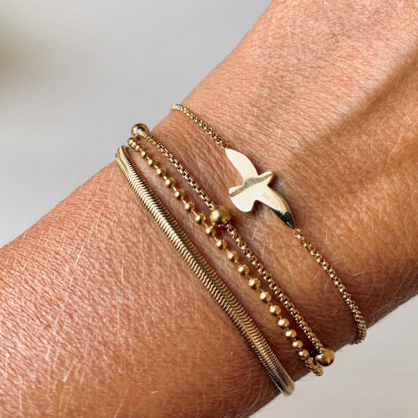 Bud To Rose - Armband Dove Guld