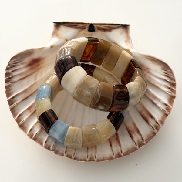 Bud To Rose - Armband Resin Eclipse Blå