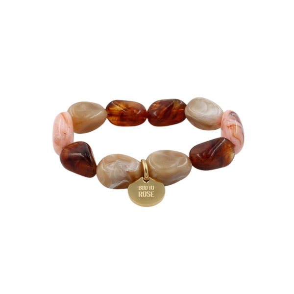 Bud To Rose - Armband Resin Prisma Rosa