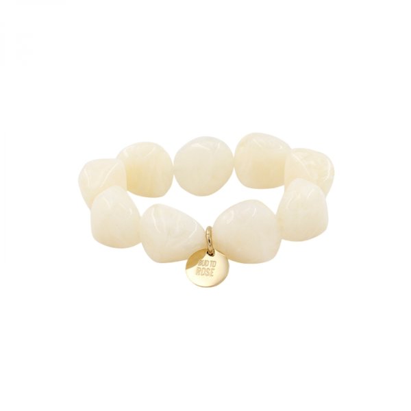 Bud To Rose - Armband Resin Vibe Vit