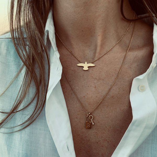 Bud To Rose - Halsband Dove Guld Kort