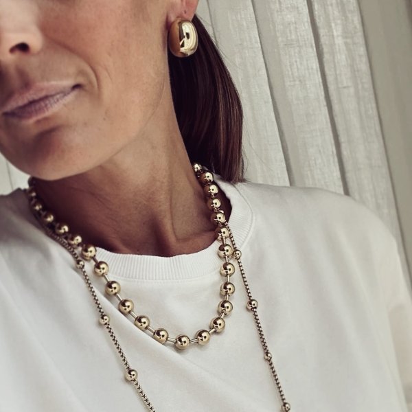 Bud To Rose - Halsband Eclipse Kort Guld