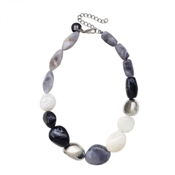 Bud To Rose - Halsband Resin Urban Silver Mix