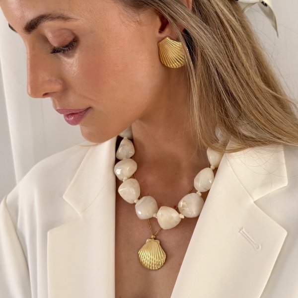 Bud To Rose - Halsband Resin Vibe Ivory