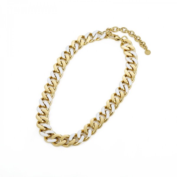 Bud to Rose - Halsband Riviera Guld Vit