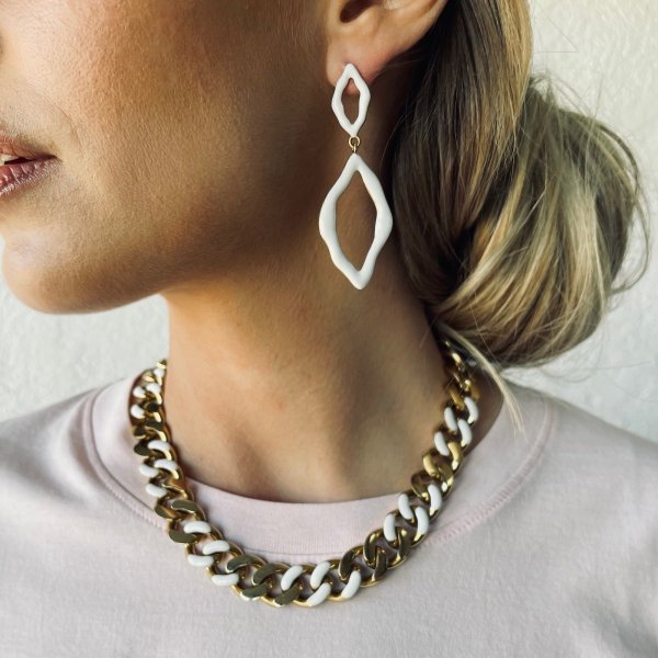 Bud to Rose - Halsband Riviera Guld Vit
