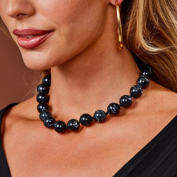 Bud To Rose - Halsband Velvet Svart