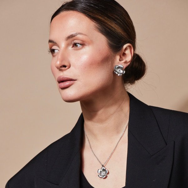 Bud To Rose - Örhängen Blossom Stål