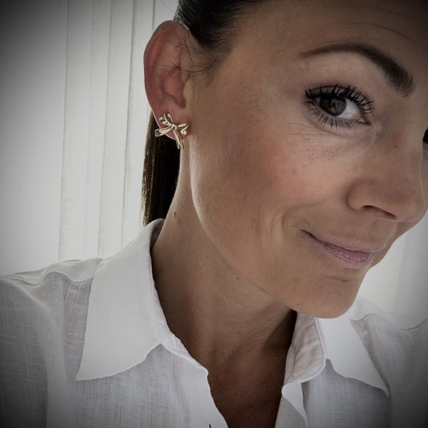 Bud To Rose - Örhängen Bow Guld