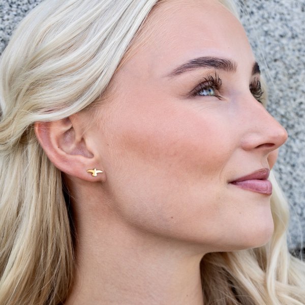Bud To Rose - Örhängen Dove Stud Guld