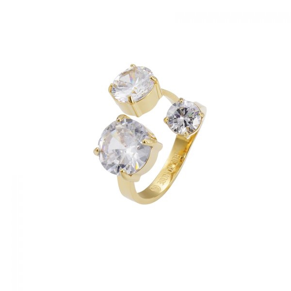 Bud To Rose - Ring Brea All Crystal Guld