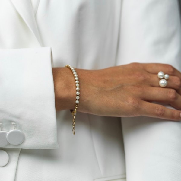 Bud To Rose - Ring Brea Pärlor Guld