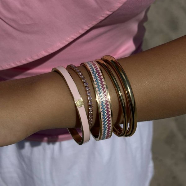 By Jolima - Armband Antibes Bangle Multi Rosa