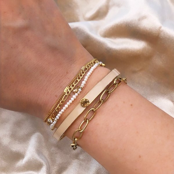 By Jolima - Armband Palermo Bangle Nude