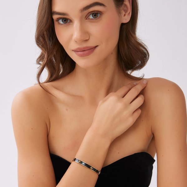 By Jolima - Armband Valencia Bangle Svart