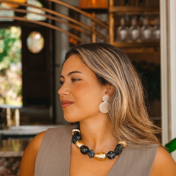 By Jolima - Halsband Lola Chunky Svart