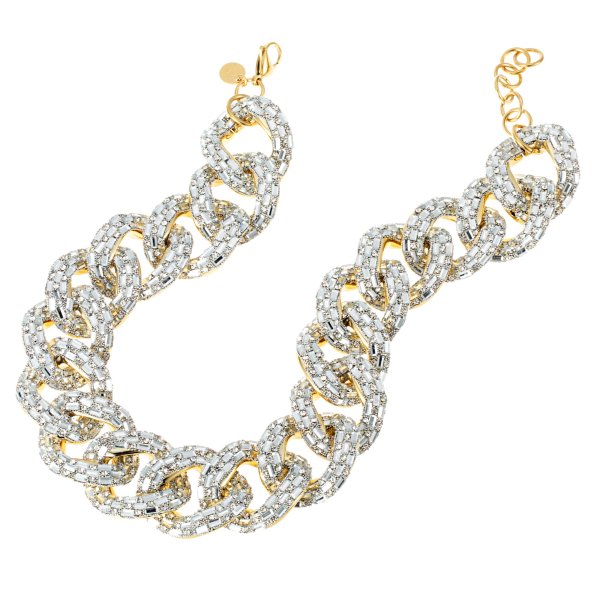 By Jolima - Halsband Sparkle Crystal Guld