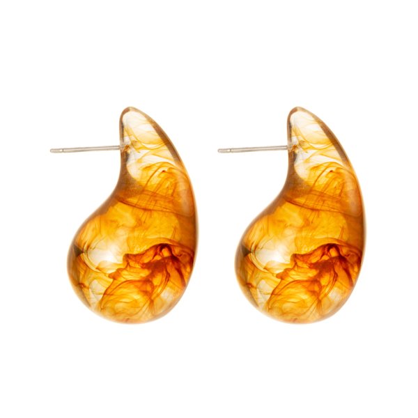 By Jolima - Örhängen Drop Brun