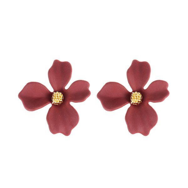 By Jolima - Örhängen Lily Flower Brun