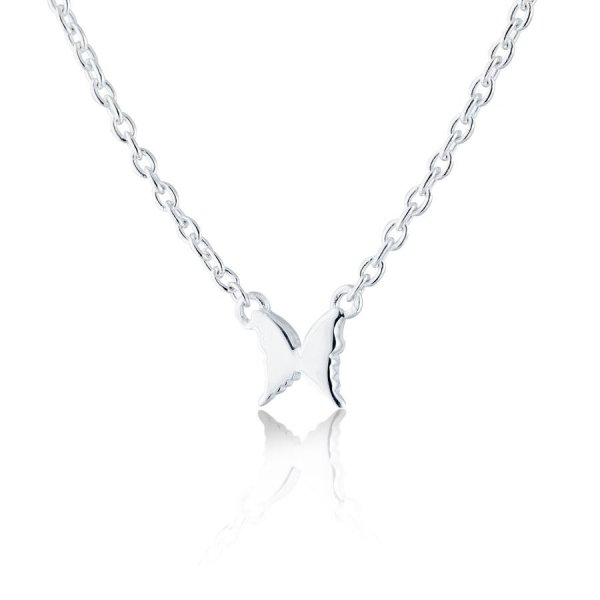 Carolina Gynning - Halsband Petite Papillion Plain Silver