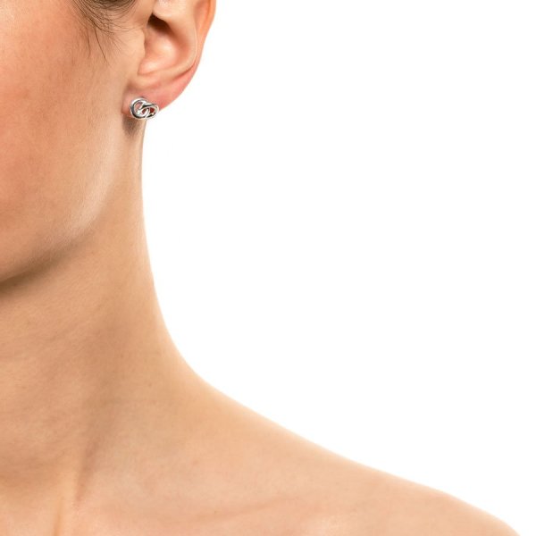 Carolina Gynning - Örhängen The Knot Silver