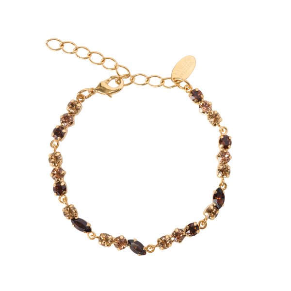 Caroline Svedbom - Armband Alelia Guld Topaz Combo