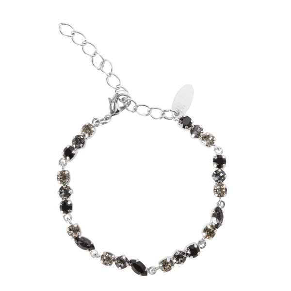 Caroline Svedbom - Armband Alelia Rhodium Jet Combo