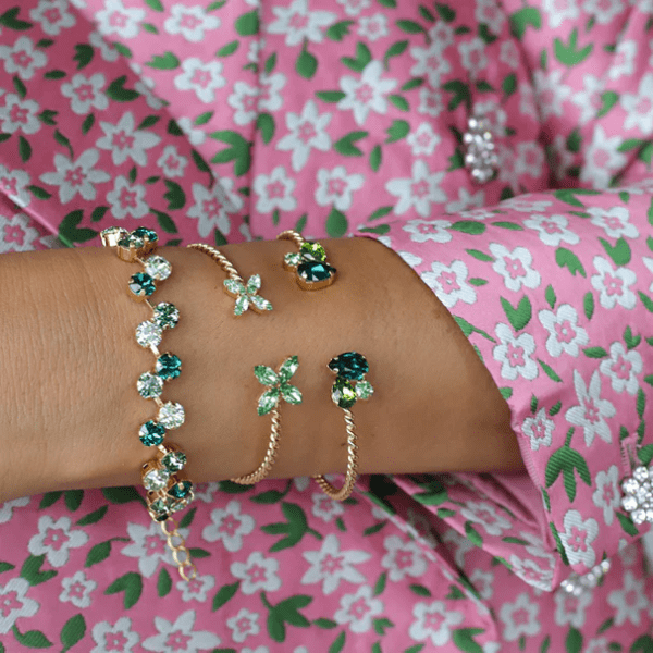 Caroline Svedbom - Armband Alisia Guld Green Combo