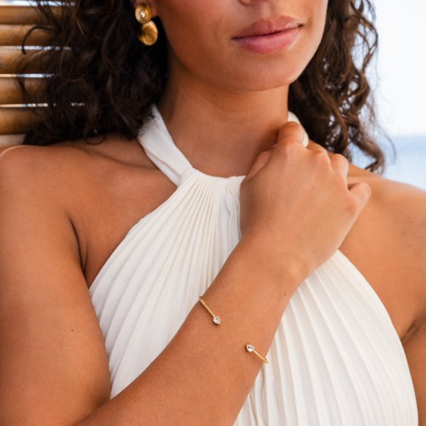 Caroline Svedbom - Armband Amelia Guld Crystal