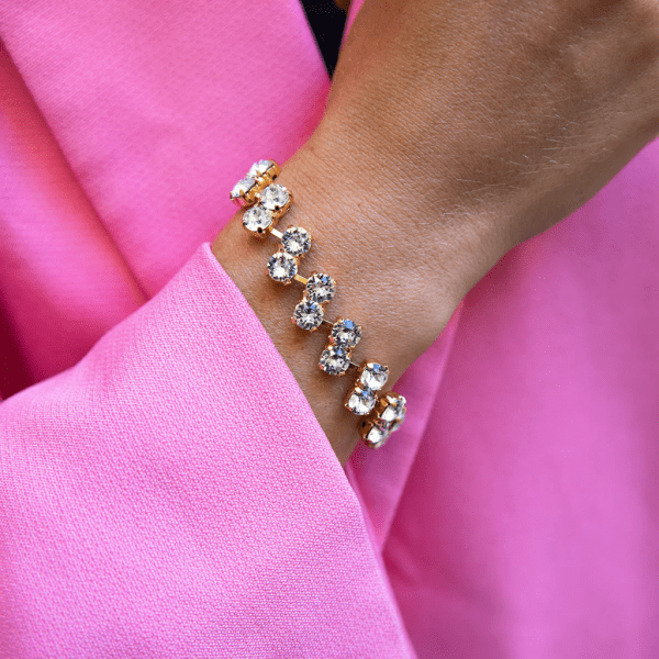 Caroline Svedbom - Armband Fiona Guld Crystal