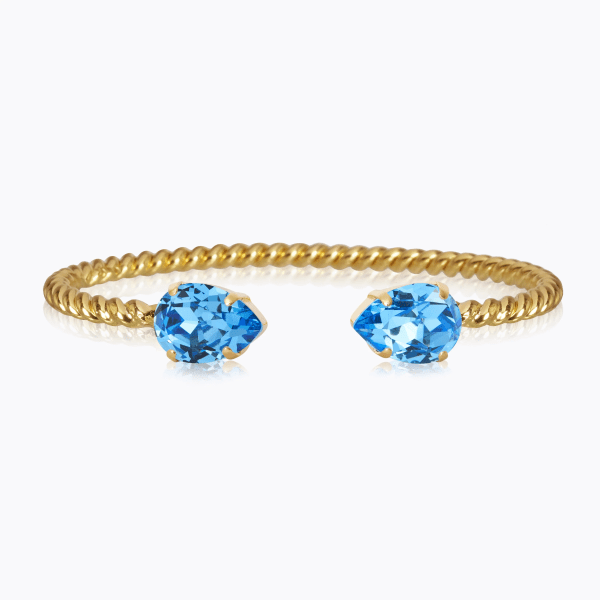 Caroline Svedbom - Armband Mini Drop Guld Recreated Iceblue