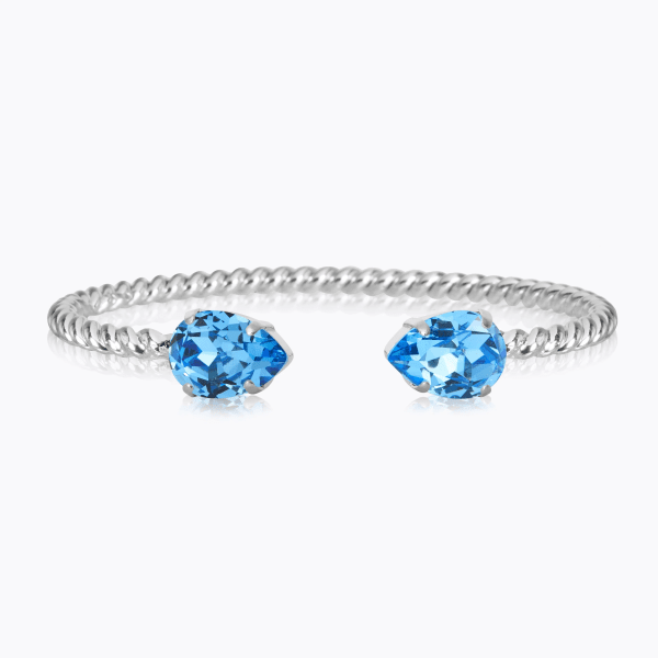 Caroline Svedbom - Armband Mini Drop Rhodium Recreated Iceblue